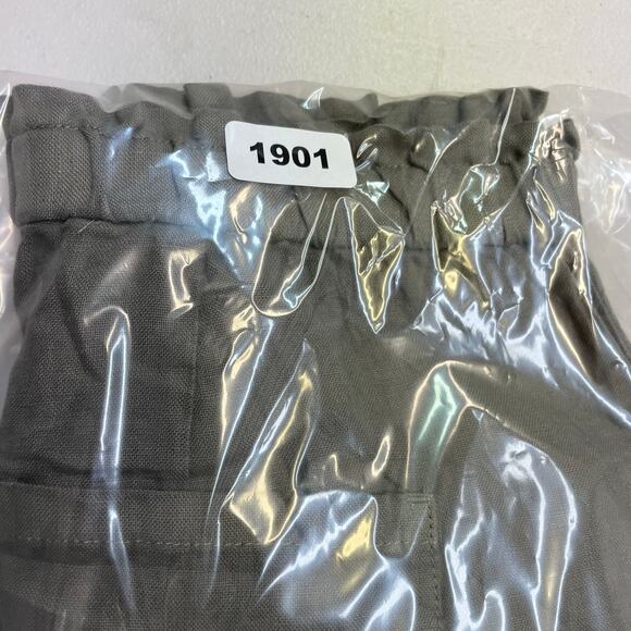 Purejill Garment Dyed Linen Olive Green Shorts Women's Medium NWT 100% Linen - Picture 12 of 12